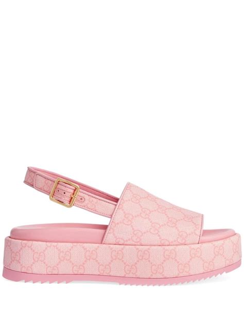 gucci platform sandals pink